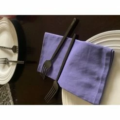 Black Glossy Stainless Steel Dinner Forks Set of 6-Pieces by Vibhsa -Flatware Sales Store black flatware sets forkblack6 1f 1000