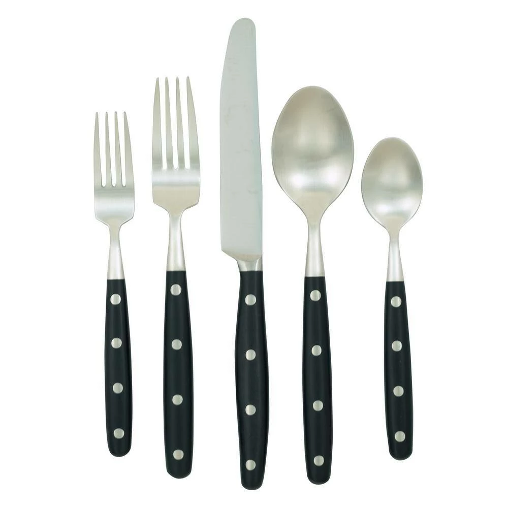 Lyon Ebony 20-Piece Service for 4 by Unbranded 2 Lyon Ebony 20-Piece Service for 4 by Unbranded - Image 2