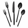 Brenner 20-Piece Matte Black Finished Stainless Steel Flatware Set (Service for 4) by Home Decorators Collection