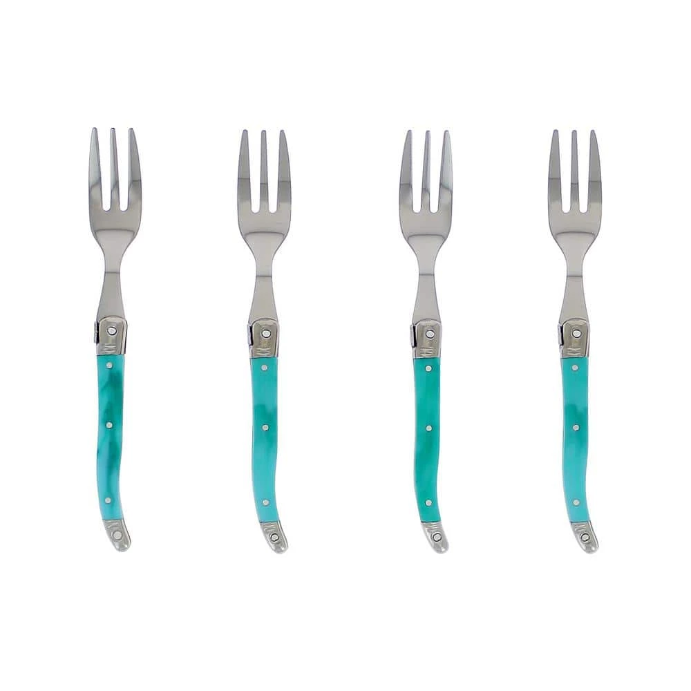 Laguiole Faux Turquoise Cake Forks (Set of 4) by French Home 1 Laguiole Faux Turquoise Cake Forks (Set of 4) by French Home