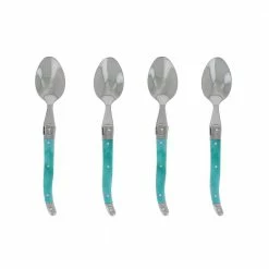 Laguiole Faux Turquoise Coffee Spoons (Set of 4) by French Home
