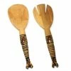Twisted Handles African Zebra Serving Set by Global Crafts