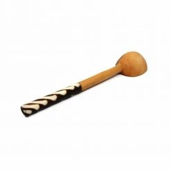 2-Pieces Coffee Scoop with Olive Wood and Batik Bone Handle (1-Tablespoon) by Global Crafts -Flatware Sales Store brown serving sets kwf13ba gwh 4f 1000