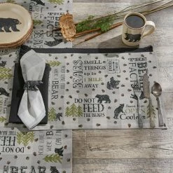 Bear Tracks 5-Piece Place Setting Flatware Set (Service for 1) by Park Designs -Flatware Sales Store burnished steel park designs flatware sets 030 208 1f 1000