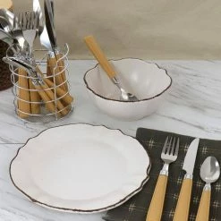 Buckstrap 16-Piece Camel Flatware Set with Caddy by GIBSON EVERYDAY 13 Buckstrap 16-Piece Camel Flatware Set with Caddy by GIBSON EVERYDAY -Flatware Sales Store camel gibson everyday flatware sets 985115542m 76 1000