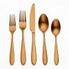Sophia 20-Piece Copper 18/0 Stainless Steel Flatware Set (Service for 4) by ORNATIVE