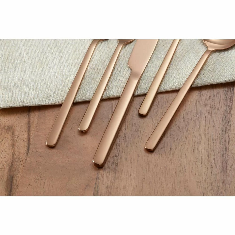 Brenner 20-Piece Copper Finished Stainless Steel Flatware Set (Service for 4) by Home Decorators Collection 3 Brenner 20-Piece Copper Finished Stainless Steel Flatware Set (Service for 4) by Home Decorators Collection - Image 3