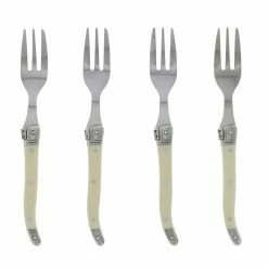 Laguiole Faux Ivory Cake Forks (Set of 4) by French Home