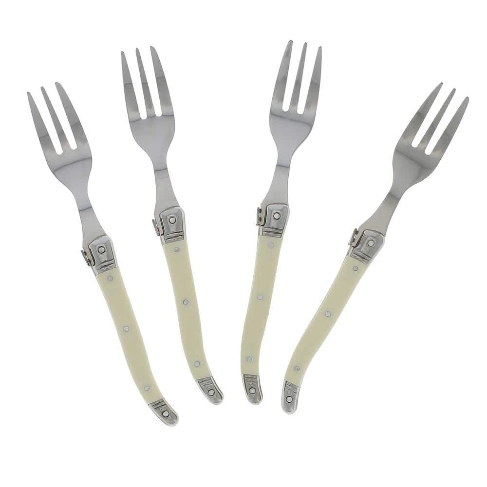 Laguiole Faux Ivory Cake Forks (Set of 4) by French Home 2 Laguiole Faux Ivory Cake Forks (Set of 4) by French Home - Image 2