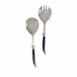 2-Piece Laguiole Connoisseur Navy Blue Salad Servers by French Home
