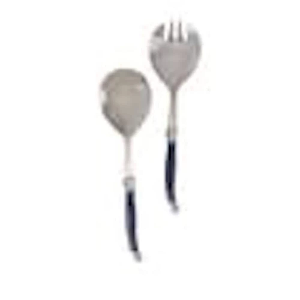 2-Piece Laguiole Connoisseur Navy Blue Salad Servers by French Home 1 2-Piece Laguiole Connoisseur Navy Blue Salad Servers by French Home