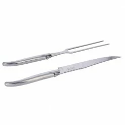 Laguiole Stainless Steel Carving Knife and Fork Set. by French Home -Flatware Sales Store french home serving sets lg046 31 1000