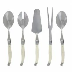 Laguiole 5-Piece Hostess Flatware Set - Faux Ivory by French Home