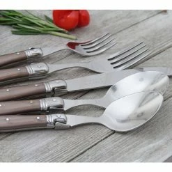 Laguiole 20-Piece Faux Bronze Stainless Steel Flatware Set (Service for 4) by French Home 10 Laguiole 20-Piece Faux Bronze Stainless Steel Flatware Set (Service for 4) by French Home -Flatware Sales Store french home serving sets lg128 44 1000