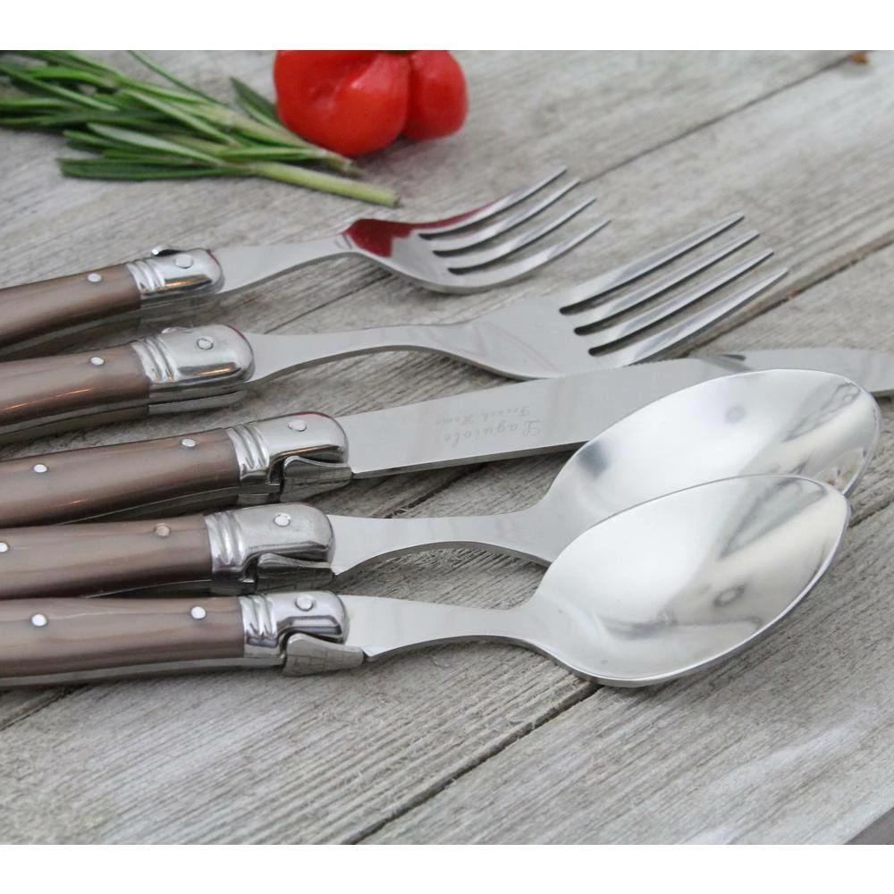 Laguiole 20-Piece Faux Bronze Stainless Steel Flatware Set (Service for 4) by French Home 5 Laguiole 20-Piece Faux Bronze Stainless Steel Flatware Set (Service for 4) by French Home - Image 5