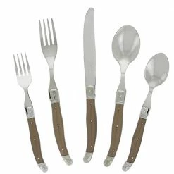 Laguiole 20-Piece Faux Bronze Stainless Steel Flatware Set (Service for 4) by French Home 8 Laguiole 20-Piece Faux Bronze Stainless Steel Flatware Set (Service for 4) by French Home -Flatware Sales Store french home serving sets lg128 c3 1000