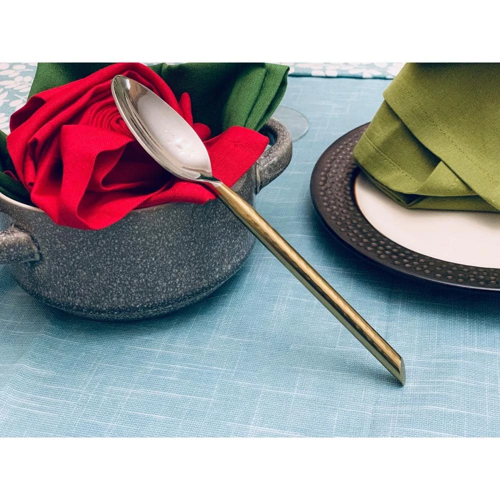 Golden Flatware Set of 5-Pieces (Cut Hammered, Stainless Steel) by Vibhsa 4 Golden Flatware Set of 5-Pieces (Cut Hammered, Stainless Steel) by Vibhsa - Image 4