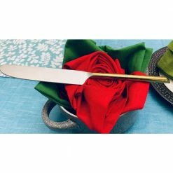 Golden Flatware Set of 5-Pieces (Cut Hammered, Stainless Steel) by Vibhsa 11 Golden Flatware Set of 5-Pieces (Cut Hammered, Stainless Steel) by Vibhsa -Flatware Sales Store gold flatware sets flatwaregolden5 44 1000