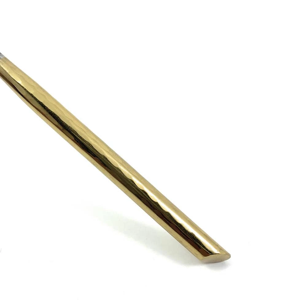 Golden Flatware Set of 5-Pieces (Cut Hammered, Stainless Steel) by Vibhsa 6 Golden Flatware Set of 5-Pieces (Cut Hammered, Stainless Steel) by Vibhsa - Image 6