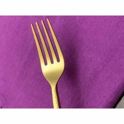 Flatware 6-Pieces Gold Plated Dinner fork by Vibhsa -Flatware Sales Store gold flatware sets tipl014fork 1f 1000