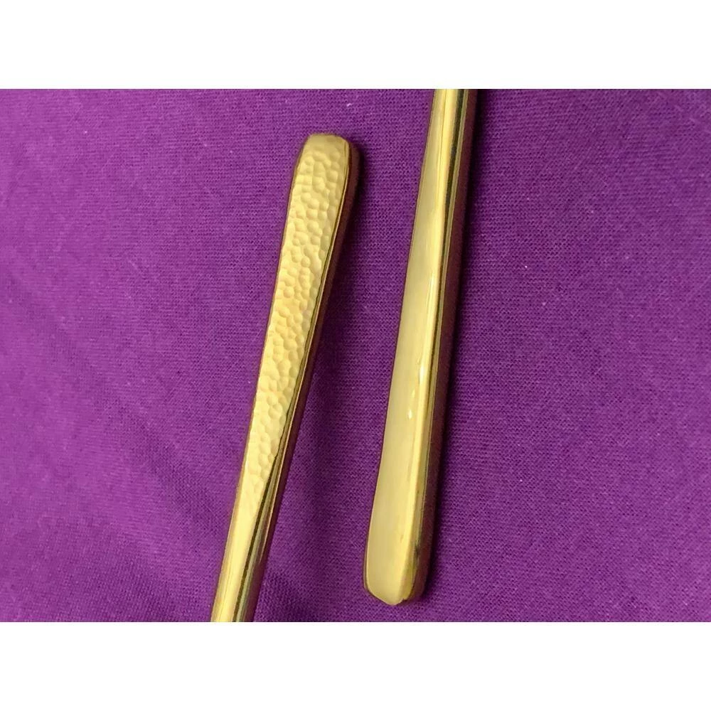 Flatware 6-Pieces Dinner Fork-Hammered, Golden by Vibhsa 2 Flatware 6-Pieces Dinner Fork-Hammered, Golden by Vibhsa - Image 2