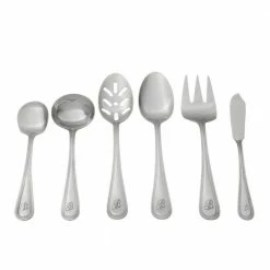 Beaded Monogrammed Letter H 46-Piece Silver Stainless Steel Flatware Set (Service for 8) by RiverRidge Home 13 Beaded Monogrammed Letter H 46-Piece Silver Stainless Steel Flatware Set (Service for 8) by RiverRidge Home -Flatware Sales Store h riverridge home flatware sets 10 152 1f 1000