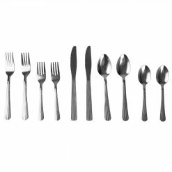 Elle 18/0 Stainless Steel Flatware Set (Set of 20) by Home Basics -Flatware Sales Store home basics open stock flatware hdc80164 4f 1000