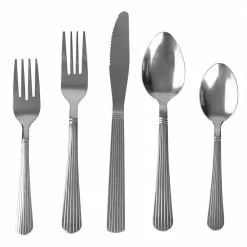Elle 18/0 Stainless Steel Flatware Set (Set of 20) by Home Basics