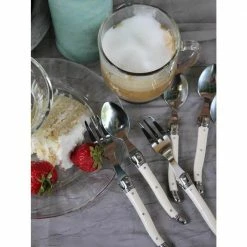 French Home 8-Piece Laguiole Dessert/Cocktail Set with Faux Ivory Handles (Service for 4) by Unbranded -Flatware Sales Store ivory handle flatware sets grp262 31 1000
