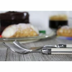 French Home 8-Piece Laguiole Dessert/Cocktail Set with Faux Ivory Handles (Service for 4) by Unbranded -Flatware Sales Store ivory handle flatware sets grp262 44 1000