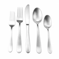 Waverly 20-Piece Matte 18/0 Stainless Steel Flatware Set (Service for 4) by Unbranded