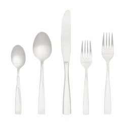 Carnegie 20-Piece Matte 18/0 Stainless Steel Flatware Set (Service for 4) by Unbranded