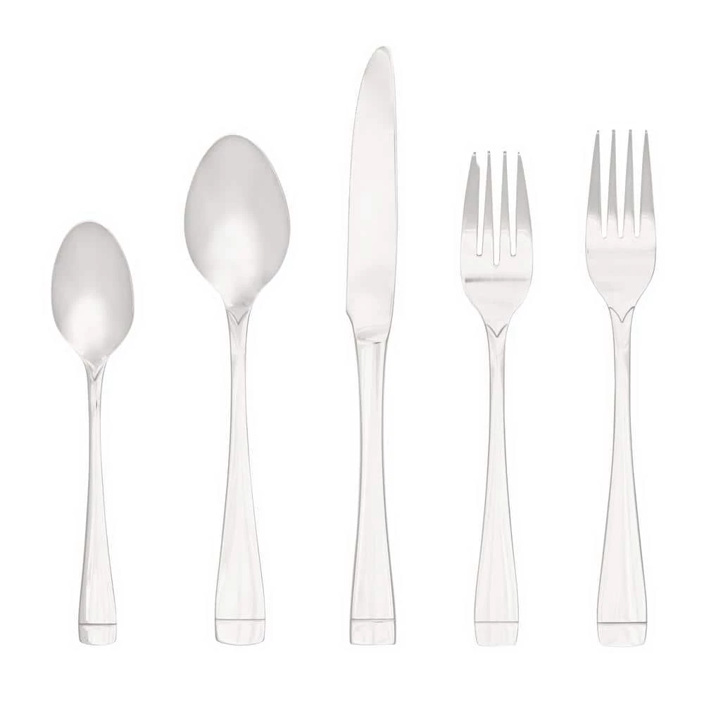 Pearl 20-Piece Mirror 18/0 Stainless Steel Flatware Set (Service for 4) by Unbranded 1 Pearl 20-Piece Mirror 18/0 Stainless Steel Flatware Set (Service for 4) by Unbranded