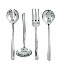 Roberto 4-Piece Stainless Steel Hostess Set (Service for 1) by Unbranded