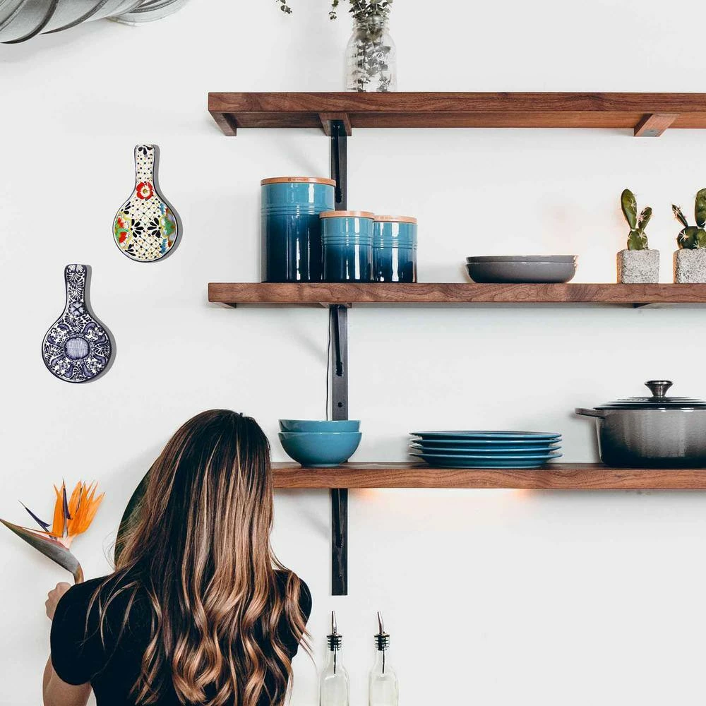 1-Piece Dots and Flowers Mexican Pottery Ceramic Spoon Rest by Global Crafts 5 1-Piece Dots and Flowers Mexican Pottery Ceramic Spoon Rest by Global Crafts - Image 5