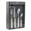 16-Piece Off-White Stainless Steel Soho Lounge Flatware Set (Service Set For 4) by GIBSON elite