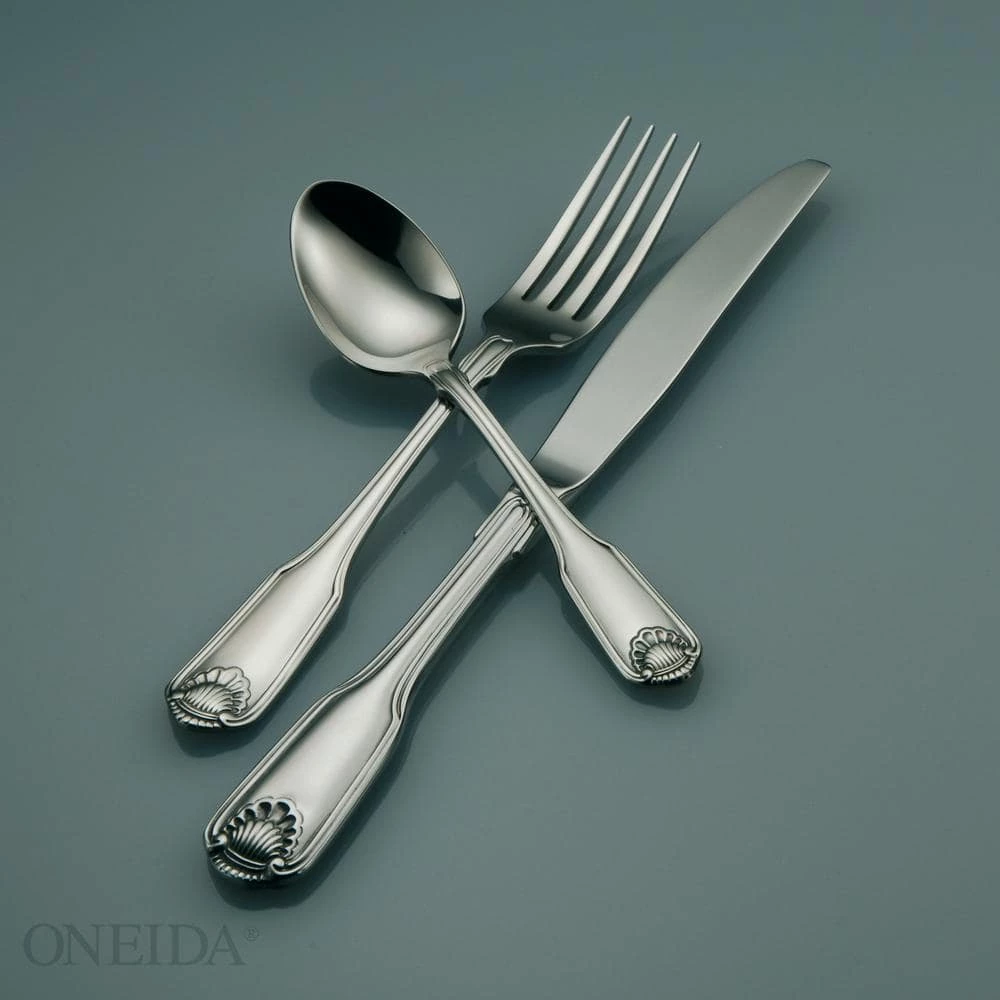 Classic Shell 18/10 Stainless Steel Dinner Forks (Set of 36) by Oneida 3 Classic Shell 18/10 Stainless Steel Dinner Forks (Set of 36) by Oneida - Image 3