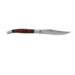 Steak Knives Stainless Steel 18/0 Rustic Wood Steak Knives (Set of 12) by Oneida