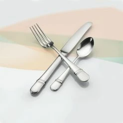 Astragal 18/10 Stainless Steel Oval Bowl Soup/Dessert Spoons (Set of 12) by Oneida -Flatware Sales Store oneida open stock flatware t119sdef 1f 1000