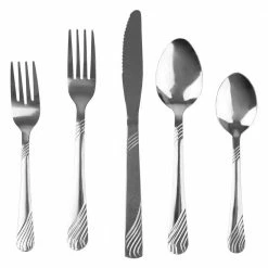 River 20-Piece Stainless Steel Flatware Set by Home Basics