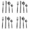 Stripes 18/0 Stainless Steel Flatware Set (Set of 16) by Unbranded
