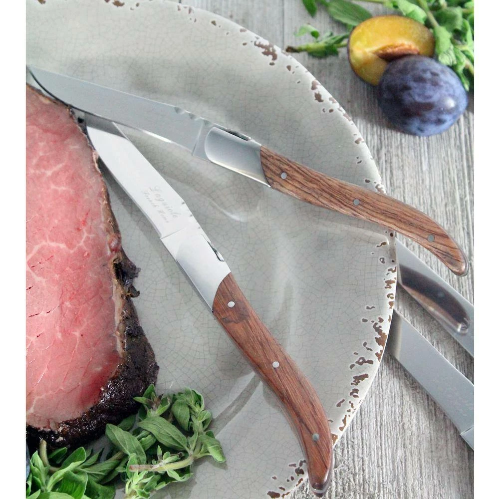 Laguiole 4-Piece Connoisseur Rosewood Steak Knives by Unbranded 4 Laguiole 4-Piece Connoisseur Rosewood Steak Knives by Unbranded - Image 4