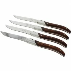 Laguiole 4-Piece Connoisseur Rosewood Steak Knives by Unbranded 8 Laguiole 4-Piece Connoisseur Rosewood Steak Knives by Unbranded -Flatware Sales Store open stock flatware lg002 4f 1000