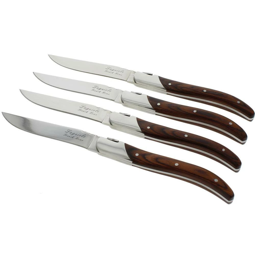 Laguiole 4-Piece Connoisseur Rosewood Steak Knives by Unbranded 3 Laguiole 4-Piece Connoisseur Rosewood Steak Knives by Unbranded - Image 3