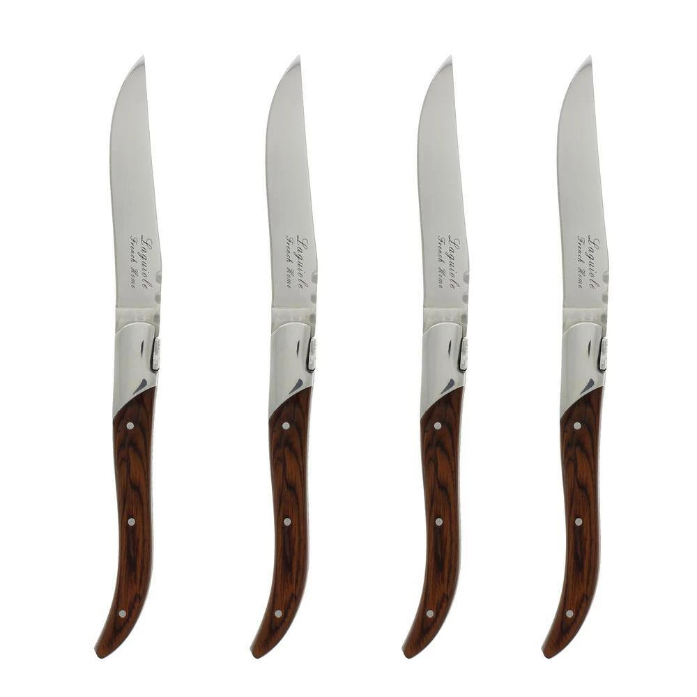 Laguiole 4-Piece Connoisseur Rosewood Steak Knives by Unbranded 2 Laguiole 4-Piece Connoisseur Rosewood Steak Knives by Unbranded - Image 2