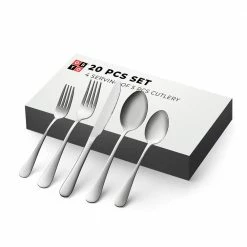 20-Piece Stainless Steel Flatware Set (Service for 4) by OSTO