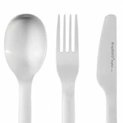 Leo 4-Piece Stainless Steel Travel Flatware Set and Holder (Service for 1) by BergHOFF -Flatware Sales Store pink berghoff flatware sets 3950130 44 1000