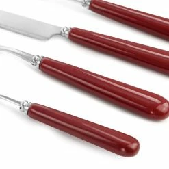 16-Piece Red Stainless Steel Soho Lounge Flatware Set (Service Set For 4) by GIBSON elite -Flatware Sales Store red gibson elite flatware sets 985116641m 76 1000