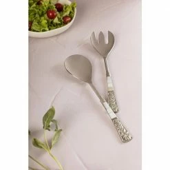 Fairmount Steel Salad Servers (Set of 2) by GAURI KOHLI -Flatware Sales Store salad servers gk41002 31 1000