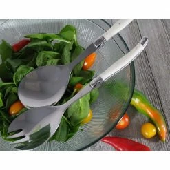 Laguiole 2-Piece Faux Ivory Salad Servers by Unbranded -Flatware Sales Store salad servers lg038 1f 1000